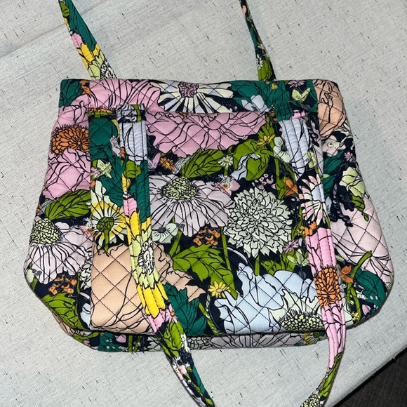 Vera Bradley Women's Cotton Multi-Compartment Shoulder Satchel Purse - Picture 6 of 7